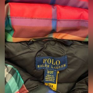 POLO RALPH LAUREN
Toddler girl boy Plaid Water-Repellent Down Jacket